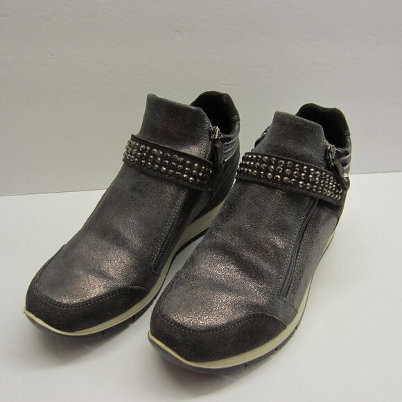 IMAC Vera Pelle Ankle Boot Women's EU38/US 7.5 Made in Italian/with side zip - Picture 1 of 12